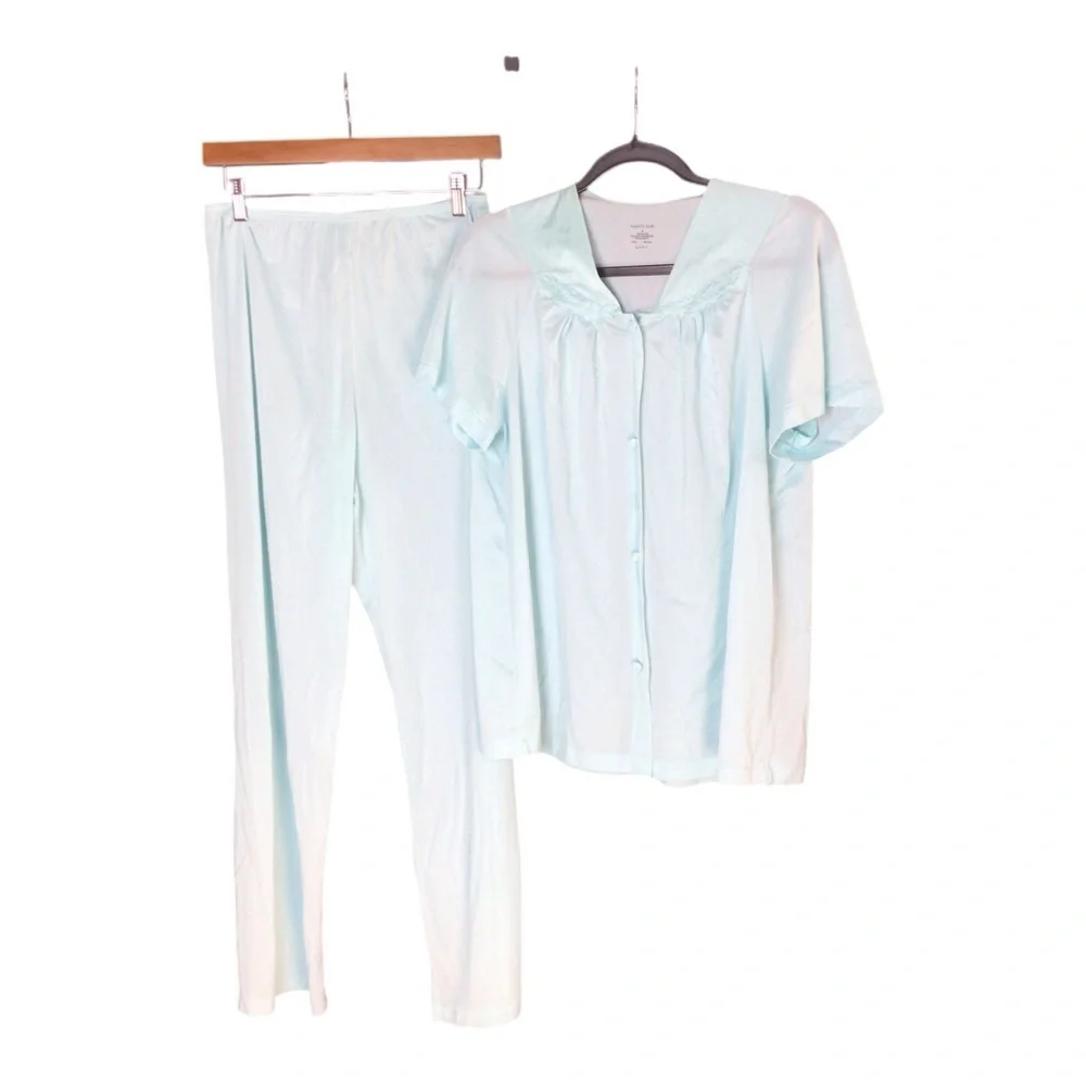 Vanity Fair Blue Pajama Set Intimates & Sleepwear